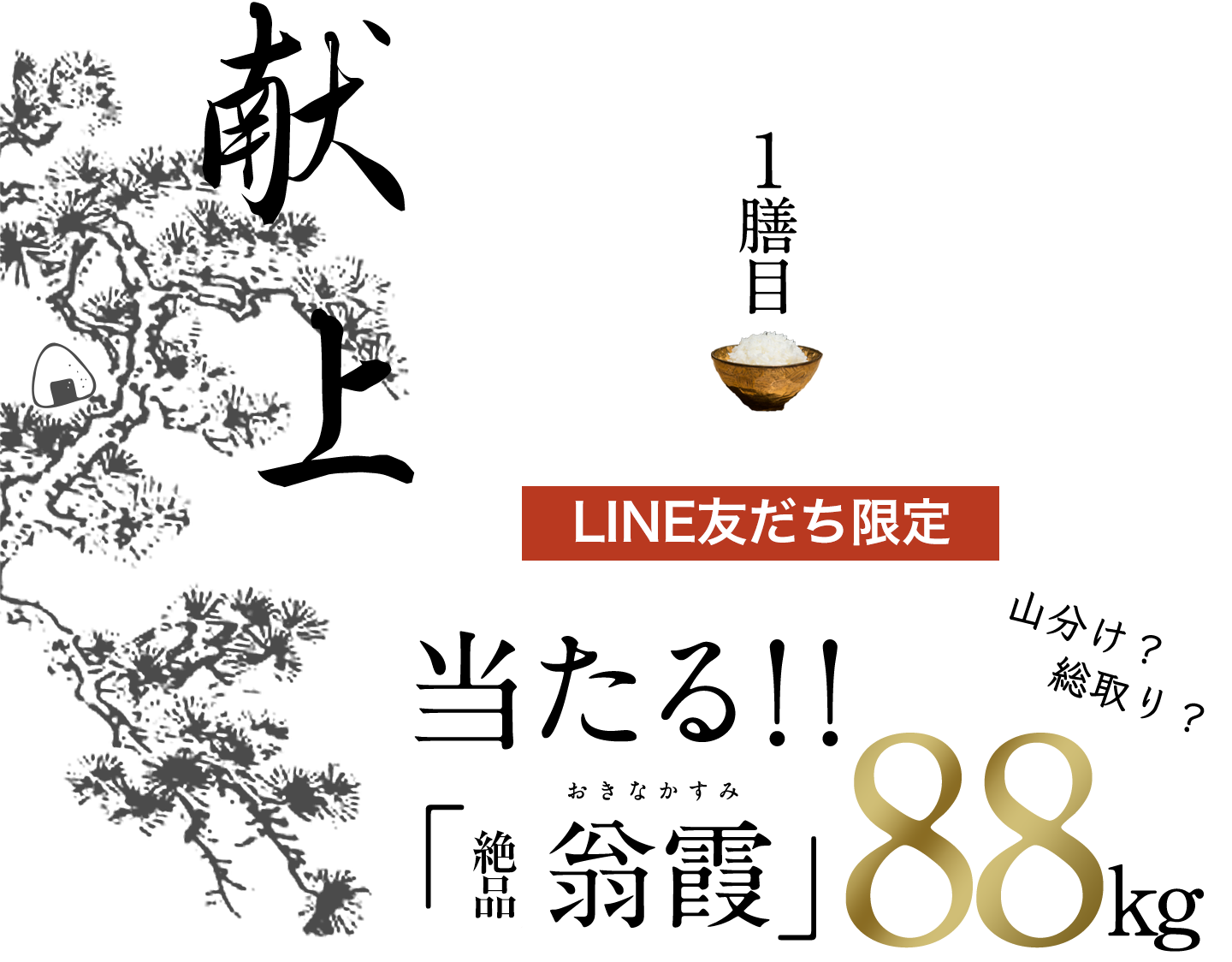 一膳目「献上」