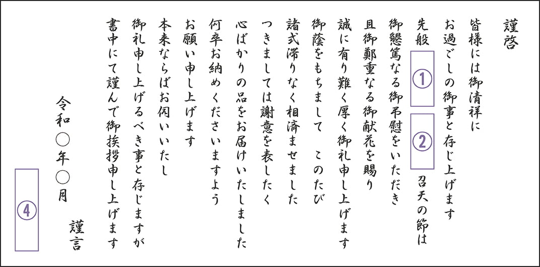 挨拶状 キリスト教式