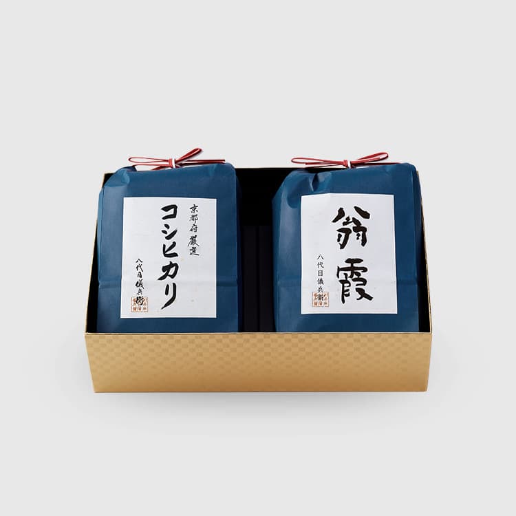 厳選ブランド米「コシヒカリ・翁霞」(お米2kg×2個)